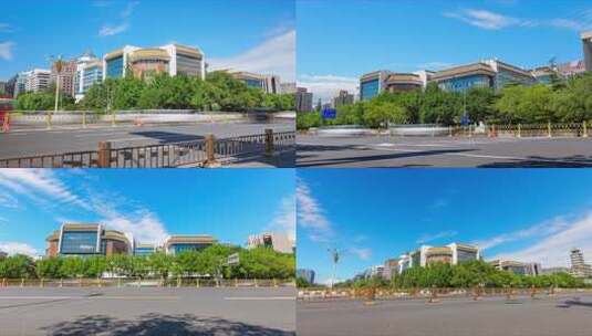 北京长安街百盛购物中心高清在线视频素材下载