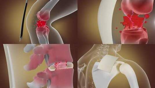 膝关节炎 骨质增生 肩周炎 风湿贴膏药高清在线视频素材下载