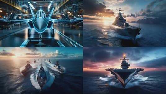 4k高清军事装备武器装备大国重器航母战斗机高清在线视频素材下载