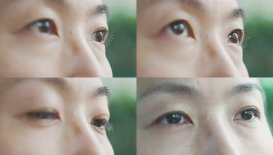人物眼睛微距特写高清在线视频素材下载
