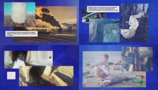 污染拯救环境纪录片文本标题AE模板高清AE视频素材下载