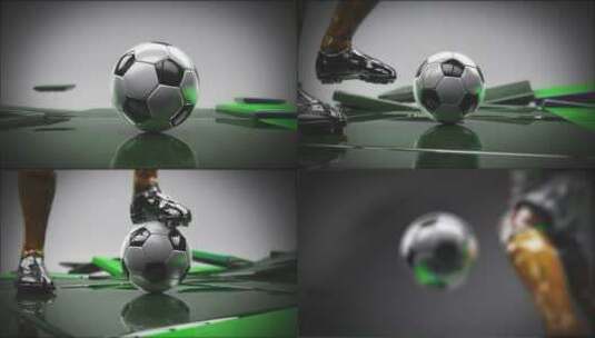 三维足球运动世界杯片头（世界杯）高清AE视频素材下载