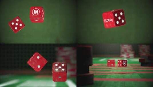 创意掷骰子动画LOGO揭示AE模板高清AE视频素材下载