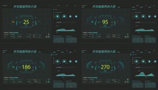 科技汽车大数据大屏AE模板文件夹高清AE视频素材下载