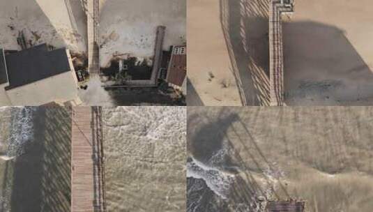 码头被摧毁高清在线视频素材下载