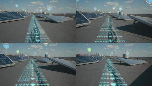太阳能板高清在线视频素材下载