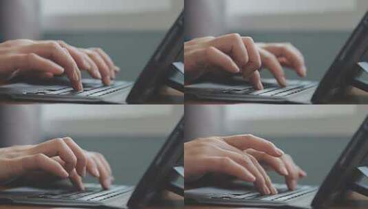 打键盘的手指高清在线视频素材下载