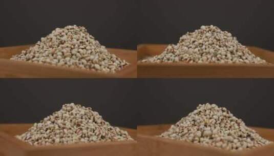 五谷杂粮主食薏米仁高清在线视频素材下载