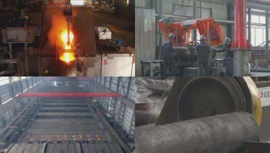 工业制造 铸造熔炼工人焊接 工业宣传高清在线视频素材下载