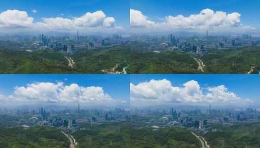 深圳市区全景航拍高清在线视频素材下载