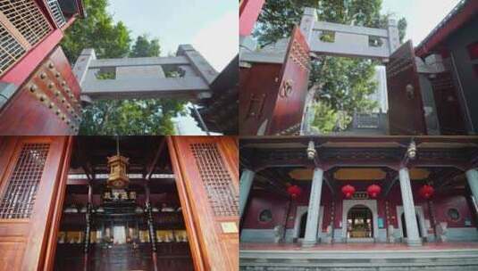 厦门鸿山寺同安梵天寺寺庙古籍佛教大雄宝殿高清在线视频素材下载