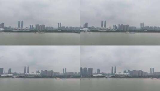 杭州滨江奥体中心高清在线视频素材下载