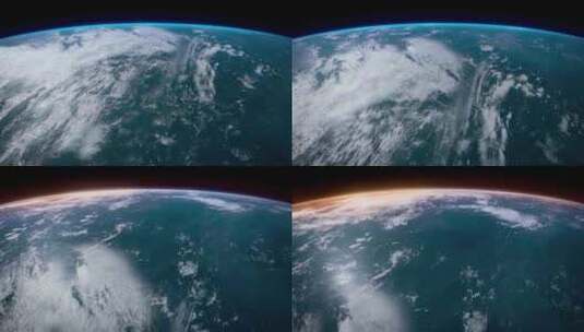 星球太空地球宇宙未来殖民地球进程高清在线视频素材下载