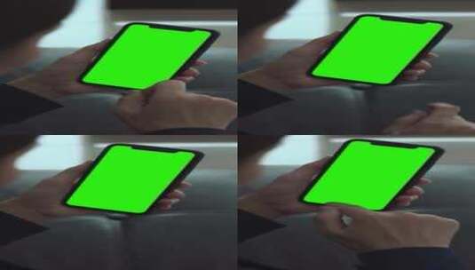 办公手机绿幕抠图、实拍手机换屏素材高清在线视频素材下载