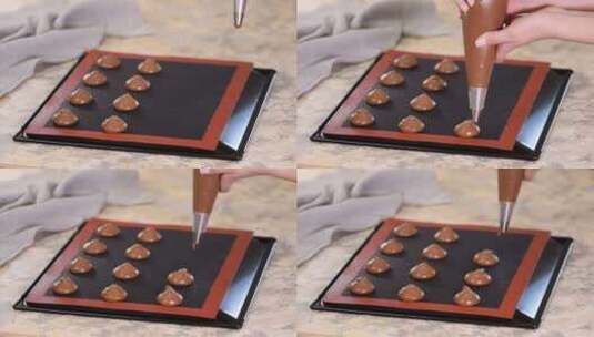 自制小甜品做美食高清在线视频素材下载