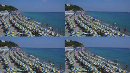 海滩度假场景的拍摄延时高清在线视频素材下载