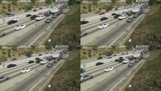 高速公路上交通景观高清在线视频素材下载