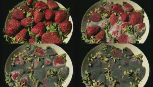 草莓在碗里被分解高清在线视频素材下载