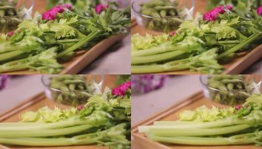 芹菜香芹蔬菜 (1)高清在线视频素材下载