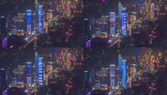 中国深圳城市夜景高清在线视频素材下载