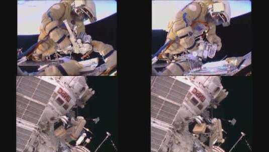 宇航员在太空行走高清在线视频素材下载