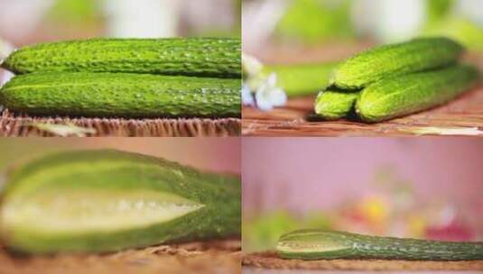 【镜头合集】蔬菜黄瓜青瓜高清在线视频素材下载