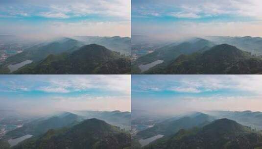 重庆白市驿森林公园航拍延时摄影高清在线视频素材下载