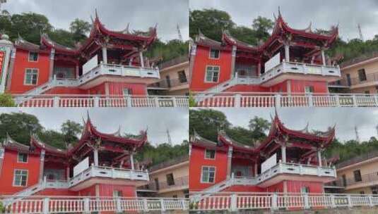 福建西来寺庙4K实拍视频高清在线视频素材下载