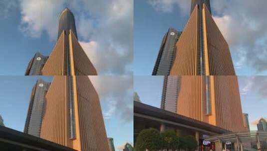 中国银行大厦高清在线视频素材下载
