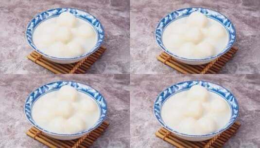 中国传统佳节正月十五美食汤圆高清在线视频素材下载