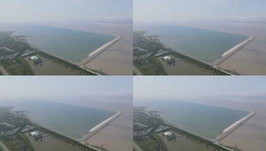 上海崇明长兴岛全景4K航拍高清在线视频素材下载