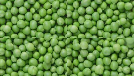 绿色豌豆粒。特写高清在线视频素材下载