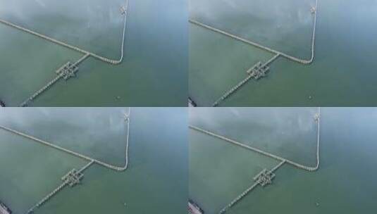 湖面上的船坞高清在线视频素材下载