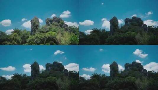 广西桂林山水延时摄影七星公园骆驼山高清在线视频素材下载