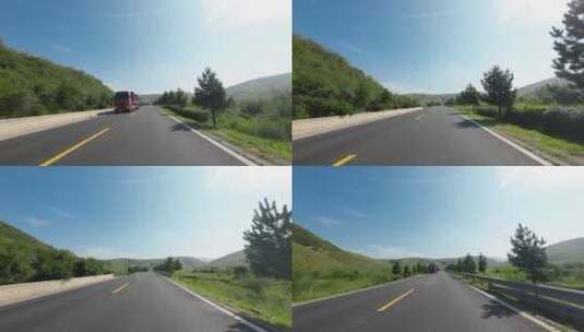 骑摩托自驾第一视角高清在线视频素材下载