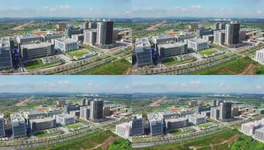 江门高新产业新城由近拉远高清在线视频素材下载