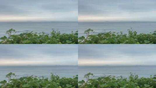 山东烟台长岛风景区，海岛旅游月牙湾九丈崖高清在线视频素材下载