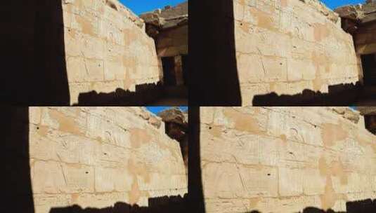 卡尔纳克神庙的浮雕高清在线视频素材下载