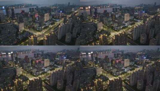 杭州城市夜景高清在线视频素材下载
