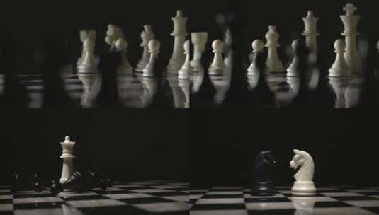 4K高端商务形象国际象棋视频高清在线视频素材下载