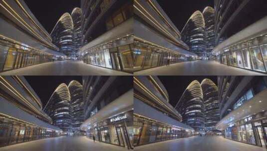 北京SOHO 银河SOHO 城市夜晚 城市建筑高清在线视频素材下载