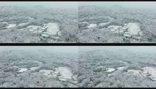 武汉东湖风景区冬季雪景风光高清在线视频素材下载