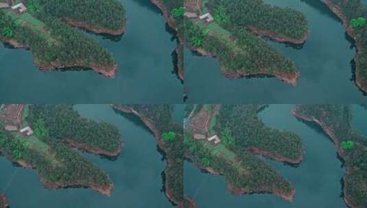 高清实拍水库湖泊森林大自然高清在线视频素材下载