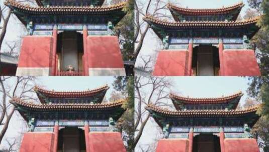 北京孔庙和国子监博物馆古建筑高清在线视频素材下载