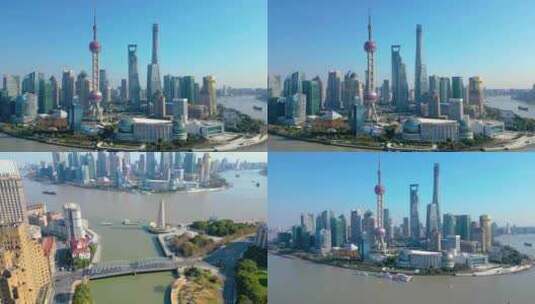 上海外滩乍浦路桥苏州河陆家嘴风景视频素材高清在线视频素材下载