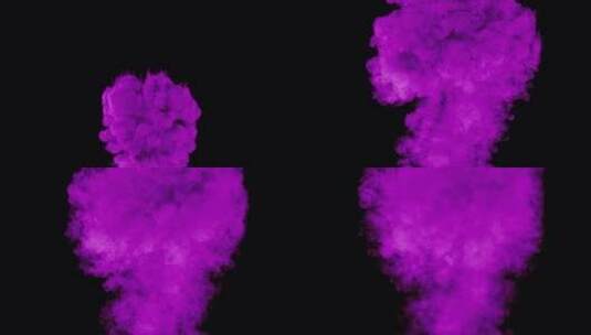爆炸紫色烟雾高清在线视频素材下载