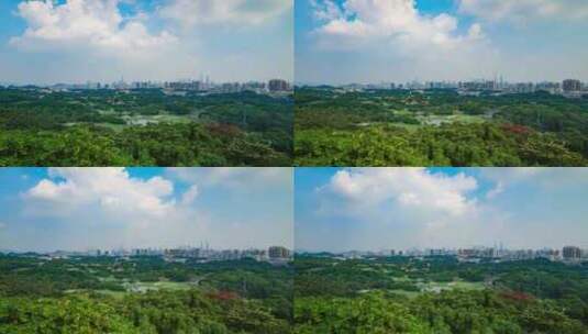 广州城市大景全景远景延时高清在线视频素材下载
