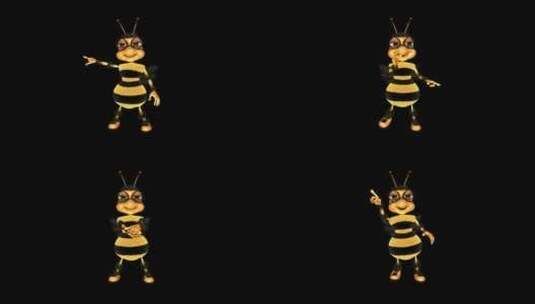 卡通蜜蜂-俱乐部舞蹈高清在线视频素材下载