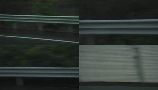 雨天车内视角高速车外风景沿途高清在线视频素材下载
