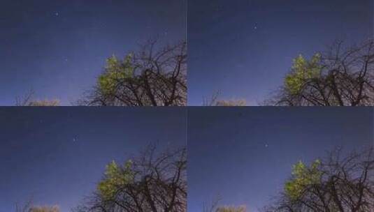 夜空与星星高清在线视频素材下载